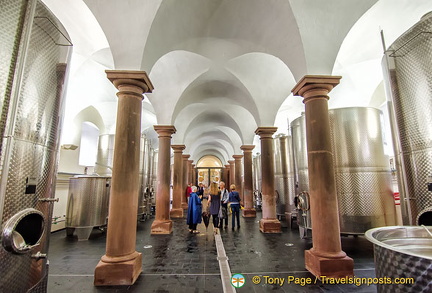 Fürst Löwenstein winery was once the stables of Kleinheubach Palace